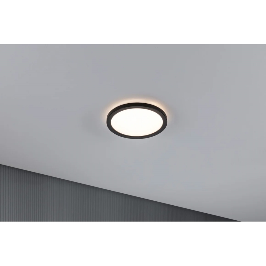 Paulmann 70997 - LED/11,2W Panel natynkowy ATRIA 230V 3000K śr. 19 cm czarny