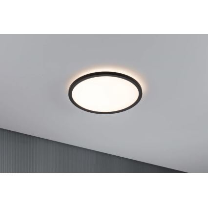 Paulmann 70998 - LED/16W Panel natynkowy ATRIA 230V 3000K śr. 29,3 cm czarny