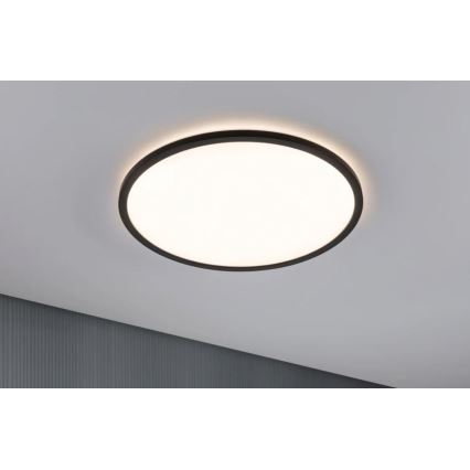 Paulmann 70999 - Panel LED/22W ściemnialny ATRIA 230V 3000K śr. 42 cm czarny
