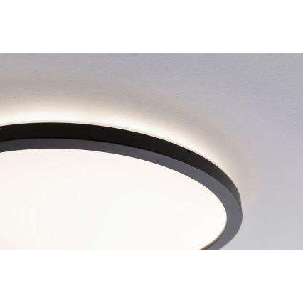 Paulmann 70999 - Panel LED/22W ściemnialny ATRIA 230V 3000K śr. 42 cm czarny
