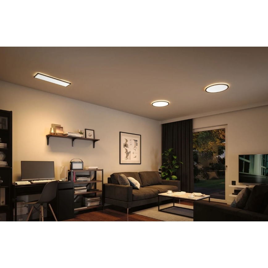 Paulmann 70999 - LED/22W Ściemnialny panel ATRIA 230V 3000K śr. 42 cm czarny