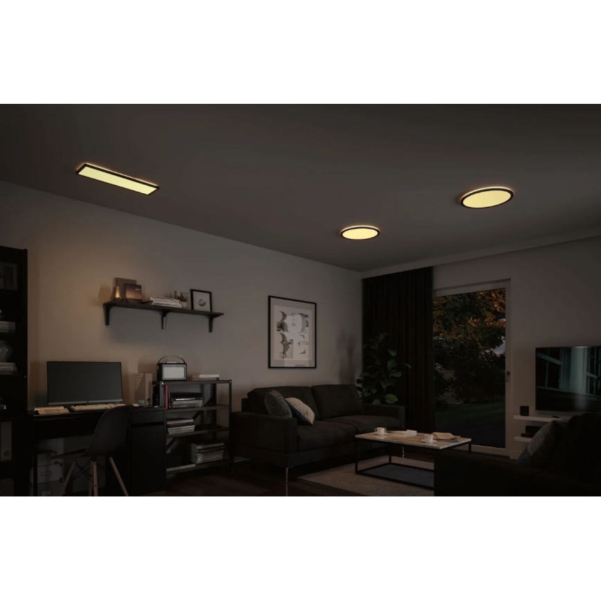 Paulmann 70999 - LED/22W Ściemnialny panel ATRIA 230V 3000K śr. 42 cm czarny