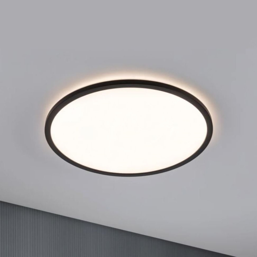 Paulmann 70999 - LED/22W Ściemnialny panel ATRIA 230V 3000K śr. 42 cm czarny