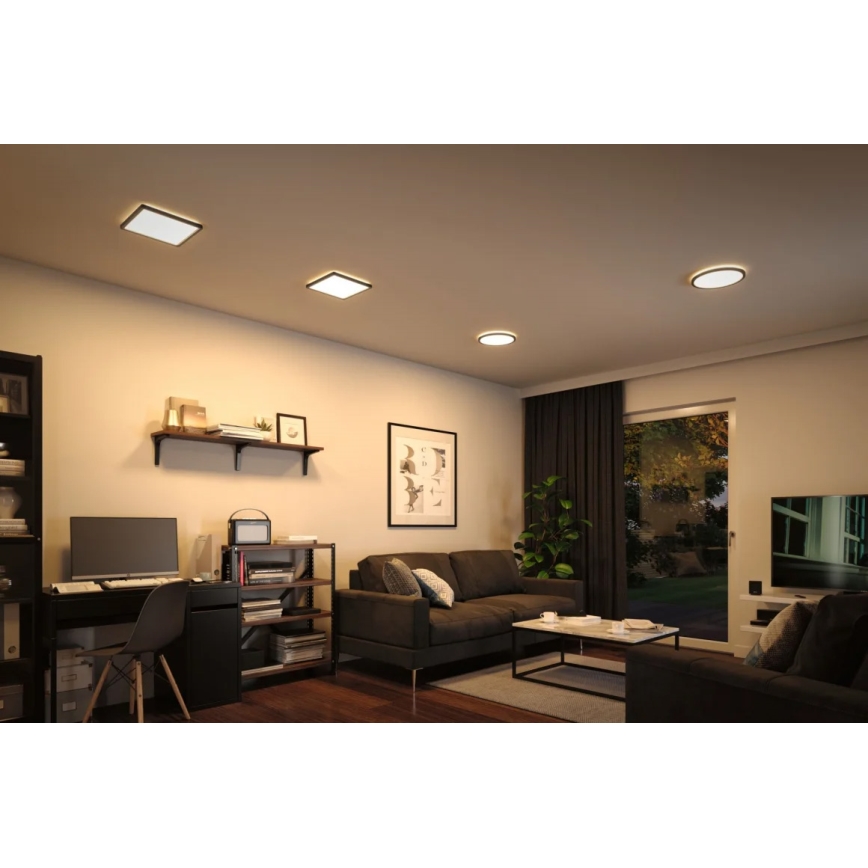 Paulmann 71000 - LED/11,2W Panel natynkowy ATRIA 230V 3000K 19x19 cm czarny