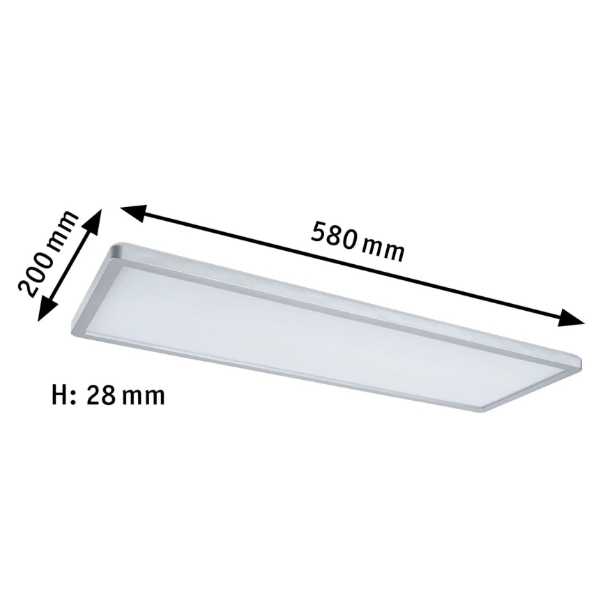 Paulmann 71020 - LED/20W RGBW Ściemnialny panel ATRIA 230V 4000K 20x58 cm + pilot zdalnego sterowania