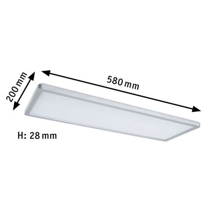 Paulmann 71020 - LED/20W RGBW Ściemnialny panel ATRIA 230V 4000K 20x58 cm + pilot zdalnego sterowania