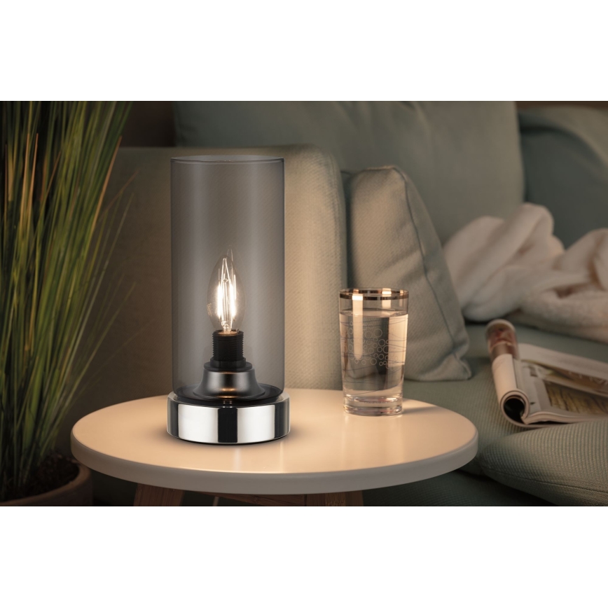 Paulmann 77056 - 1xE14/40W Dotykowa lampa stołowa PINJA 230V