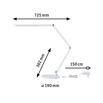 Paulmann 78911 - LED/10,6W Ściemnialna lampa stołowa FLEXBAR 230V 3000/4000/6500K