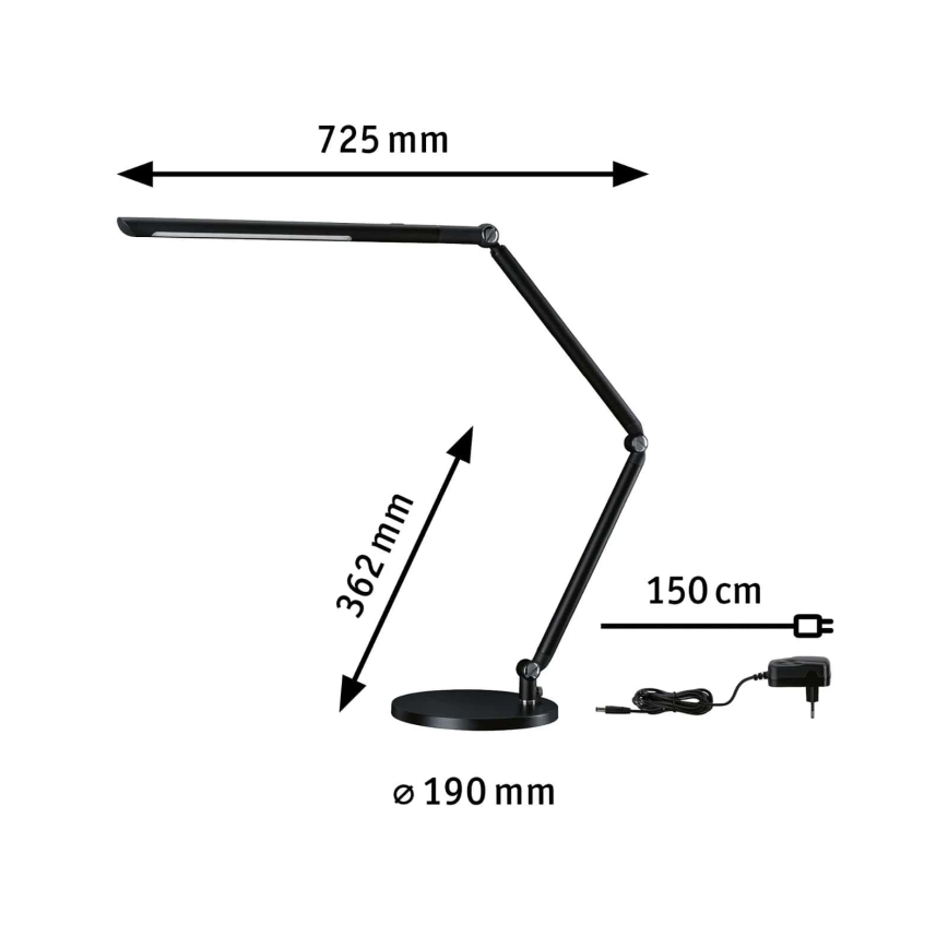 Paulmann 78912 - LED/10,6W Ściemnialna lampa stołowa FLEXBAR 230V 3000/4000/6500K