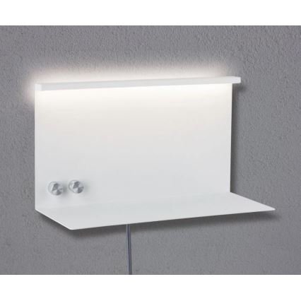 Paulmann 78919 - LED/4,5W Lampa ściemnialna z półką i USB + LED/1,6W 230V