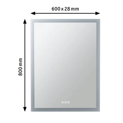 Paulmann 78951 - LED/22W IP44 Ściemniane lustro łazienkowe z podświetleniem 230V