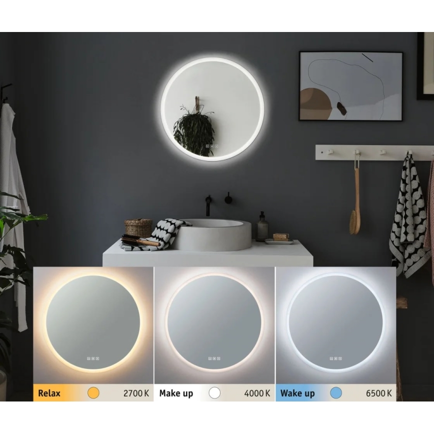 Paulmann 78952- LED/21W IP44 Podświetlane lustro łazienkowe z możliwością ściemniania MIRA 230V