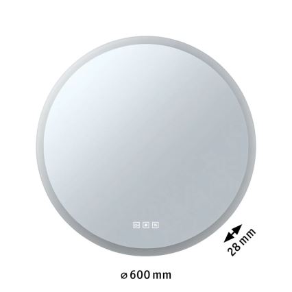 Paulmann 78952- LED/21W IP44 Podświetlane lustro łazienkowe z możliwością ściemniania MIRA 230V