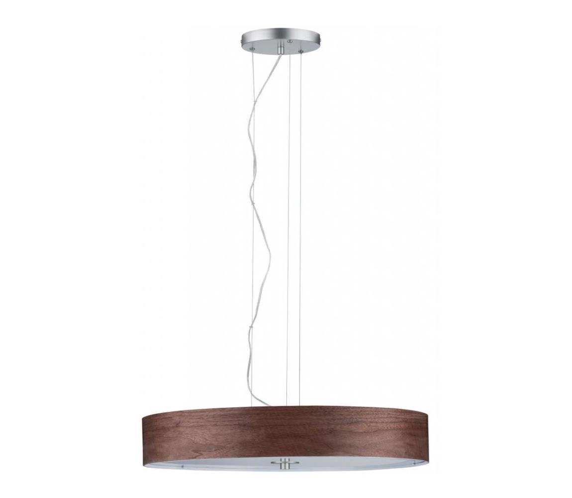 Paulmann 79686 - 3xE27/20W Żyrandol na lince NEORDIC LISKA 230V orzech