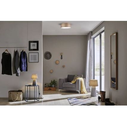 Paulmann 79687 - 3xE27/20W Plafon NEORDIC LISKA 230V orzech włoski