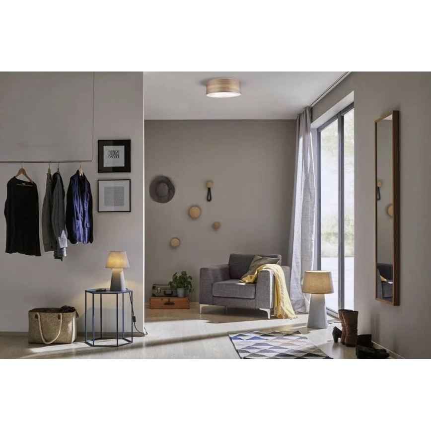 Paulmann 79687 - 3xE27/20W Plafon NEORDIC LISKA 230V orzech włoski