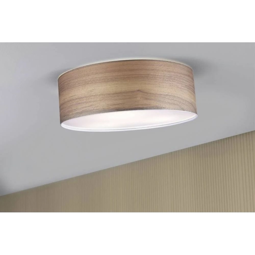 Paulmann 79687 - 3xE27/20W Plafon NEORDIC LISKA 230V orzech włoski