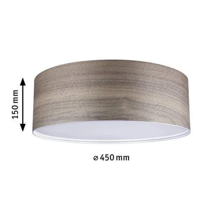 Paulmann 79687 - 3xE27/20W Plafon NEORDIC LISKA 230V orzech włoski