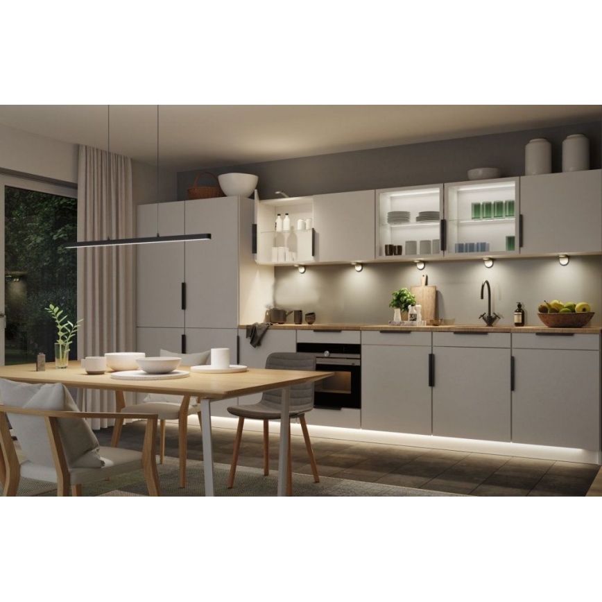 Paulmann 79693 - LED/42W Ściemnialny żyrandol na lince LENTO 230V czarny