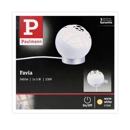 Paulmann 79697 - LED/6W Lampa stołowa FAVIA 230V