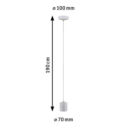 Paulmann 79750 - 1xE27/20W Żyrandol na lince NORDIN 230V