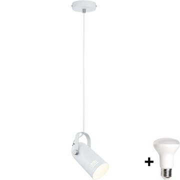 Paulmann 79767 - LED 1xE27/8W Żyrandol na lince LAVEA 230V biały