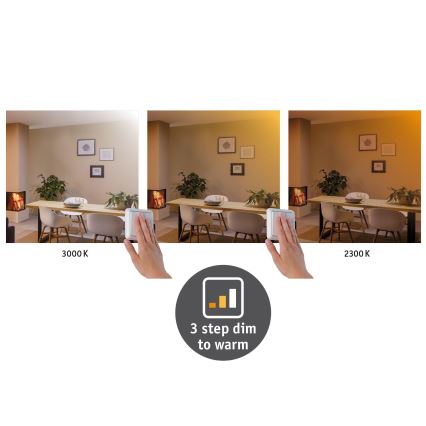 Paulmann 79802 - LED/21W Plafon CARPO 230V 2300/2500/3000K