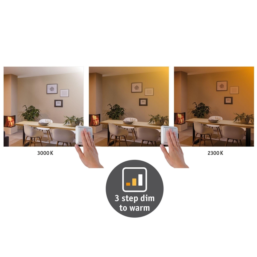 Paulmann 79802 - LED/21W Plafon CARPO 230V 2300/2500/3000K