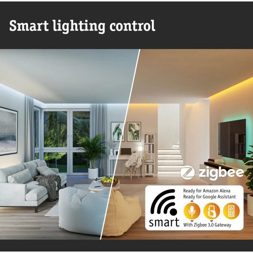 Paulmann 79826 - LED/19,5W Oświetlenie ściemnialne SMART VELORA 230V 2700-6500K