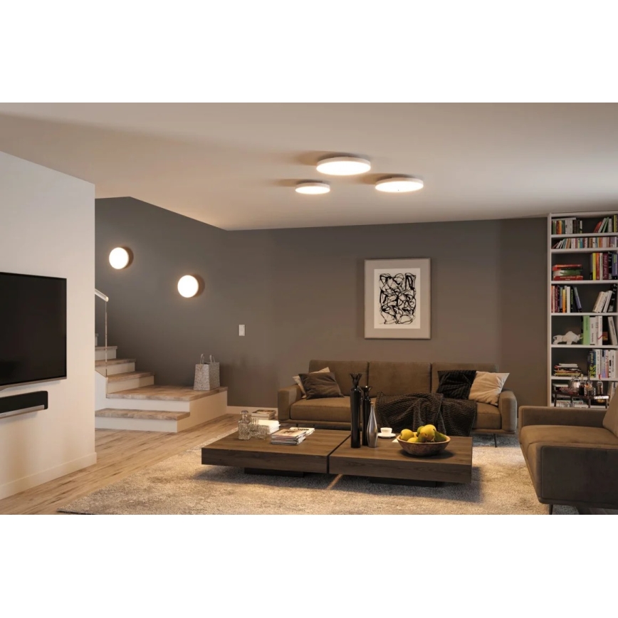 Paulmann 79897 - LED RGBW/22W Plafon ściemnialny SMART VELORA 230V