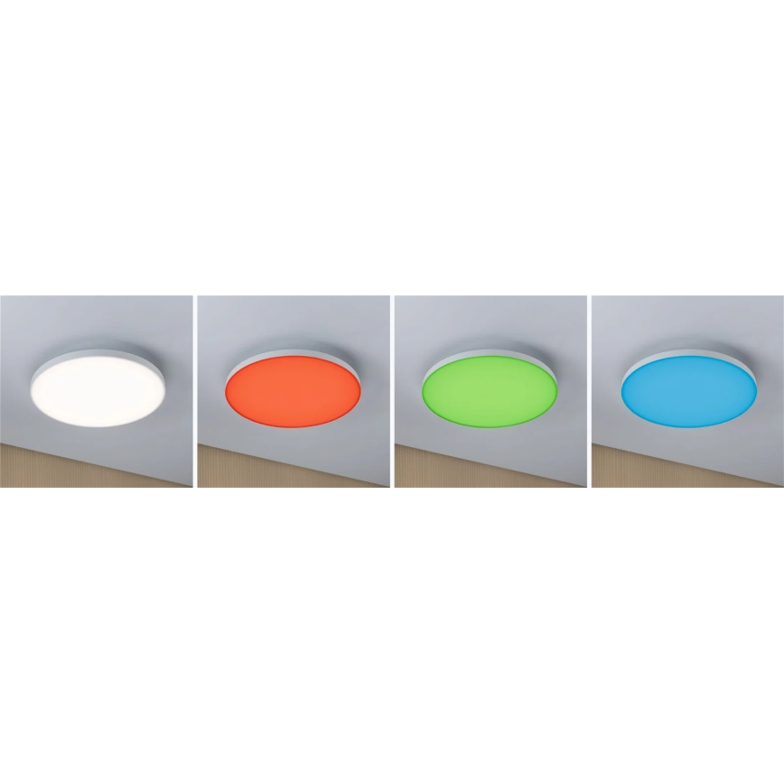 Paulmann 79897 - LED RGBW/22W Plafon ściemnialny SMART VELORA 230V