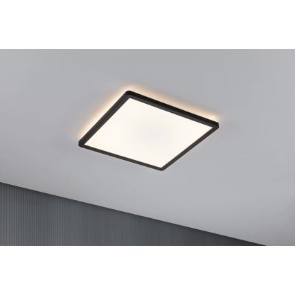 Paulmann 79921 - LED/16W ściemnialny panel ATRIA 230V 3000K 29,3x29,3 cm czarny