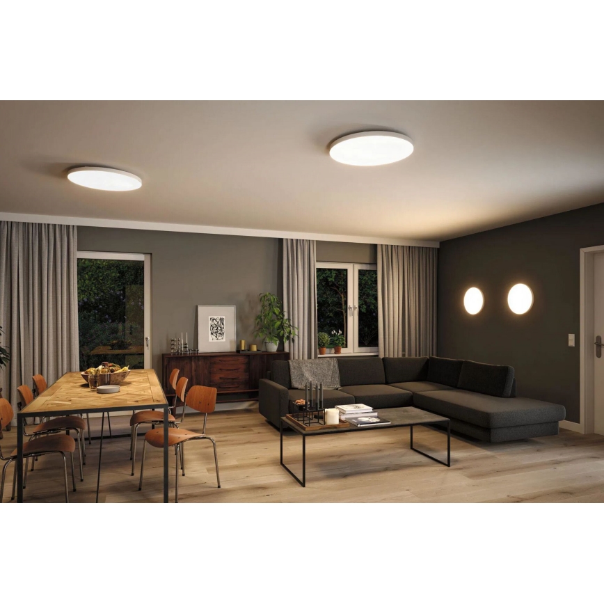 Paulmann 79929 - LED/22W RGBW Ściemnialna oprawa sufitowa LORIA 230V Ø 40 cm biała