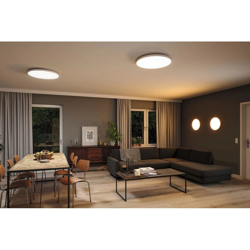 Paulmann 79929 - LED/22W RGBW Ściemnialna oprawa sufitowa LORIA 230V Ø 40 cm biała