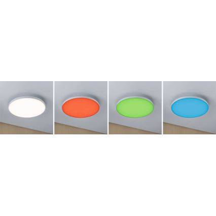 Paulmann 79929 - LED/22W RGBW Ściemnialna oprawa sufitowa LORIA 230V Ø 40 cm biała