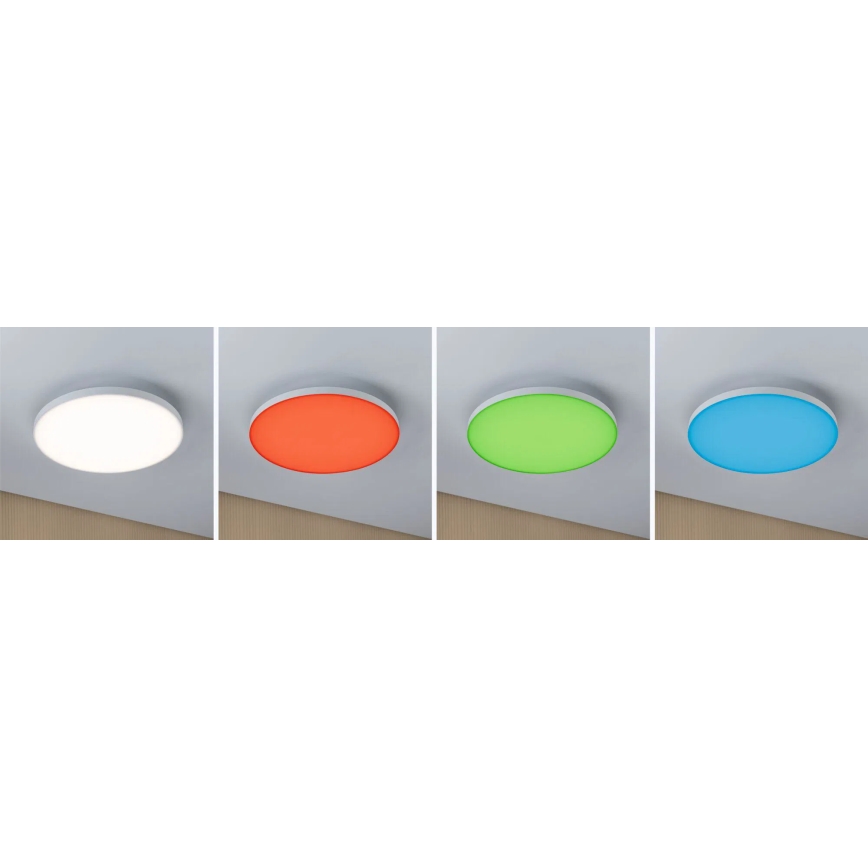 Paulmann 79929 - LED/22W RGBW Ściemnialna oprawa sufitowa LORIA 230V Ø 40 cm biała
