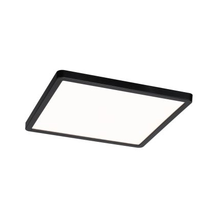 Paulmann 79967 - LED/16W IP44 ściemnialna wpuszczana oprawa sufitowa do łazienki AREO 230V 23x23 cm czarna