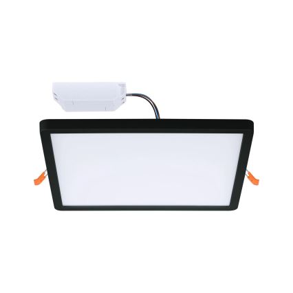 Paulmann 79967 - LED/16W IP44 ściemnialna wpuszczana oprawa sufitowa do łazienki AREO 230V 23x23 cm czarna