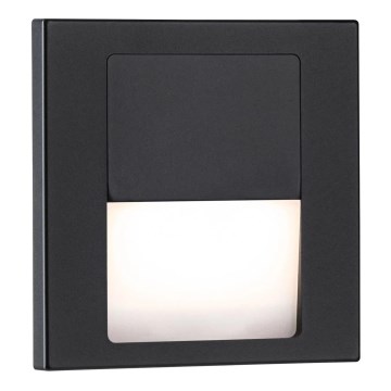 Paulmann 80001 - LED/1W Oświetlenie schodowe TSARO 230V Follow/czarne