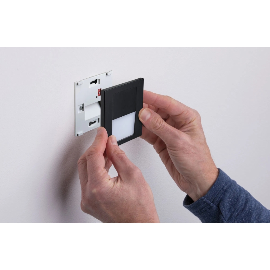 Paulmann 80001 - LED/1W Oświetlenie schodowe TSARO 230V Follow/czarne