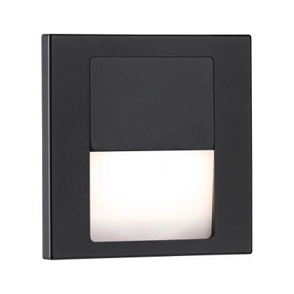 Paulmann 80001 - LED/1W Oświetlenie schodowe TSARO 230V Follow/czarne