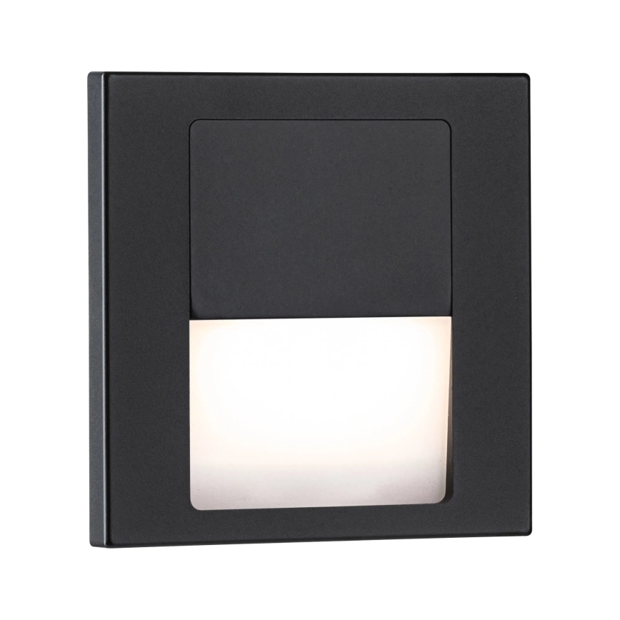 Paulmann 80001 - LED/1W Oświetlenie schodowe TSARO 230V Follow/czarne