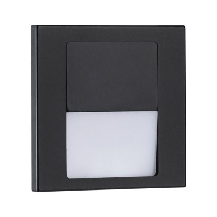 Paulmann 80001 - LED/1W Oświetlenie schodowe TSARO 230V Follow/czarne