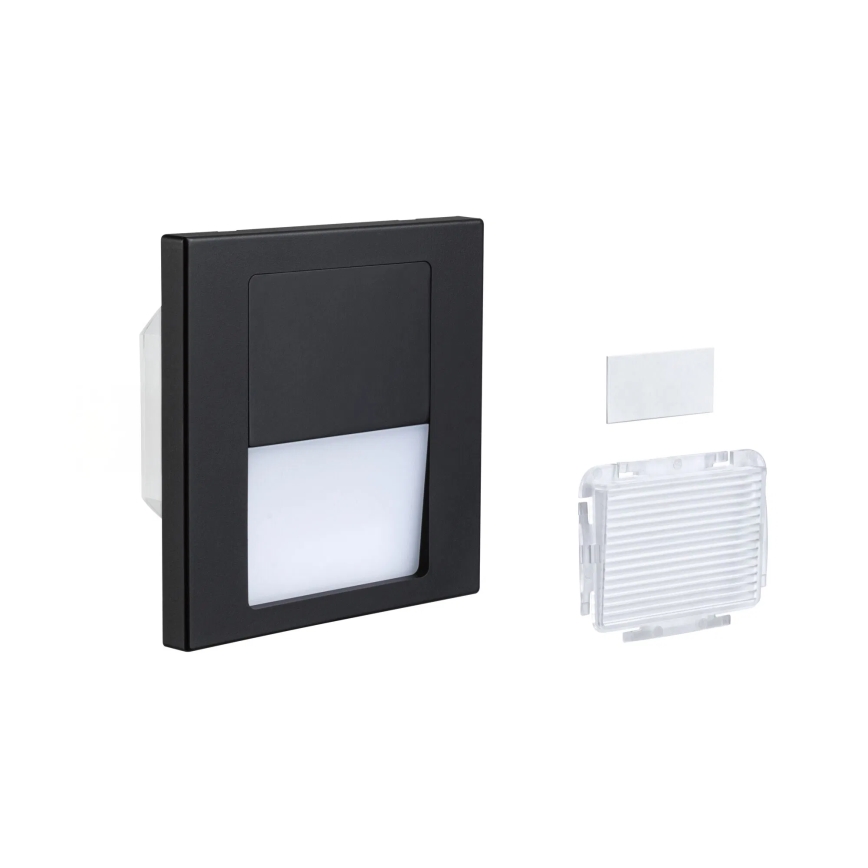 Paulmann 80001 - LED/1W Oświetlenie schodowe TSARO 230V Follow/czarne