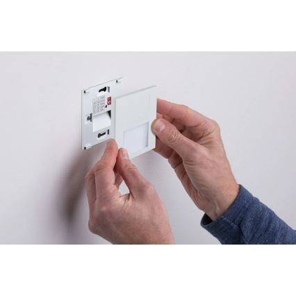 Paulmann 80002 - LED/1W Oświetlenie schodowe z czujnikiem TSARO 230V Lead/białe