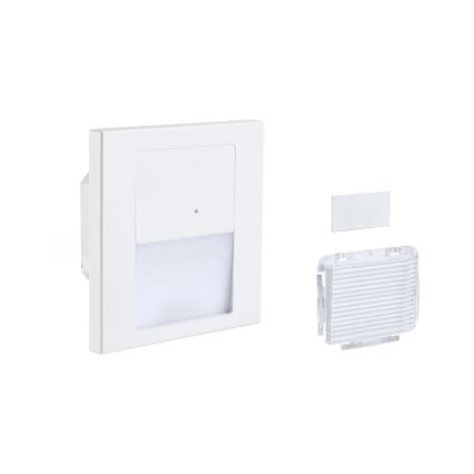 Paulmann 80002 - LED/1W Oświetlenie schodowe z czujnikiem TSARO 230V Lead/białe