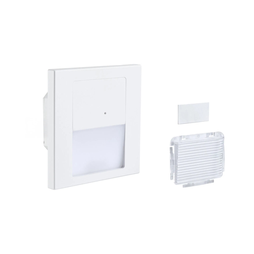 Paulmann 80002 - LED/1W Oświetlenie schodowe z czujnikiem TSARO 230V Lead/białe