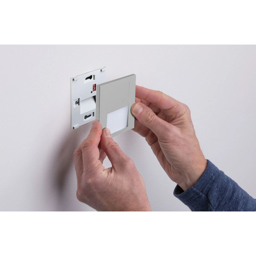 Paulmann 80003 - LED/1W Oświetlenie schodowe z czujnikiem TSARO 230V Lead/matowy chrom