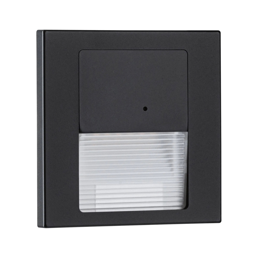 Paulmann 80004 - LED/1W Oświetlenie schodowe z czujnikiem TSARO 230V Lead/czarne