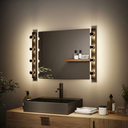 Paulmann 80099 - 4xE14/40W IP44 Łazienkowe oświetlenie lustra REGULA 230V czarny